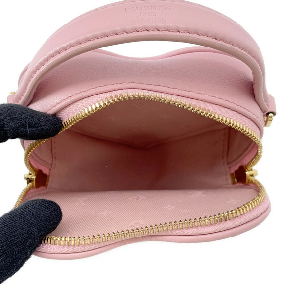Louis Vuitton handbag Monogram leather Pop My Heart Clutch bag shoulder